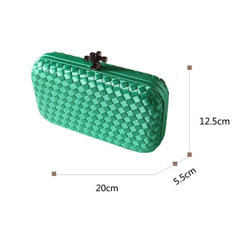 Nuova borsa da donna intrecciata a mano, pochette da donna, tracolla, semplice, piccola borsa da sera_voghion.com
