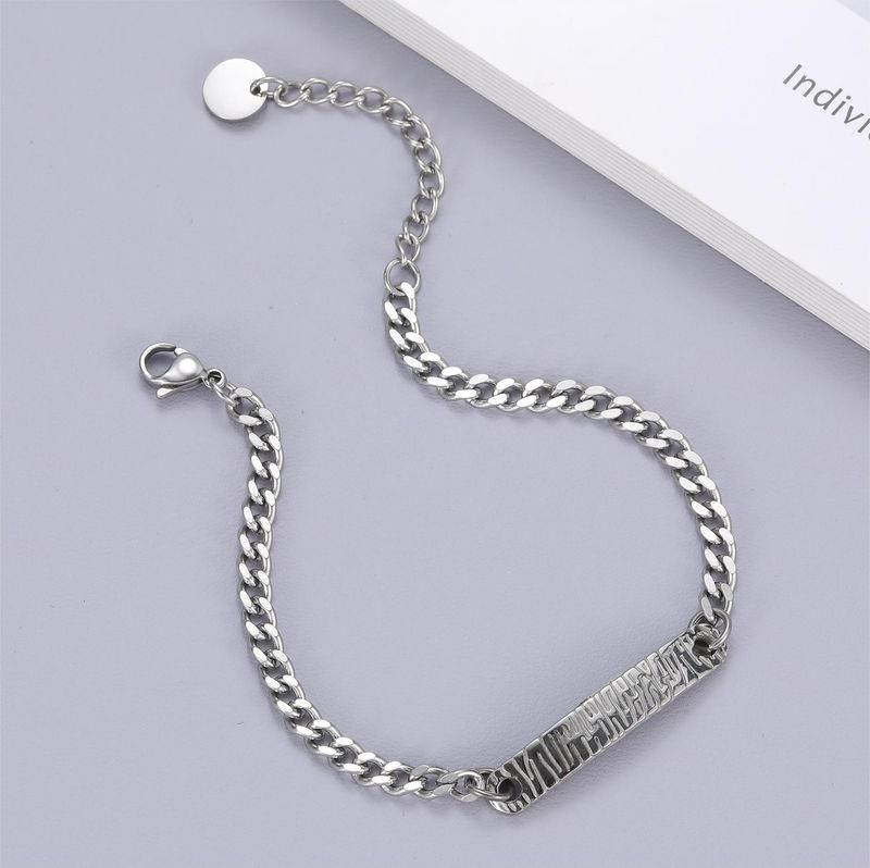 High Grade Mountain With Wood And Wood With Branches Men And Women Bracelet Titanium Steel Ins Style Couple Model Valentine's Day Gift Bracelet_voghion.com