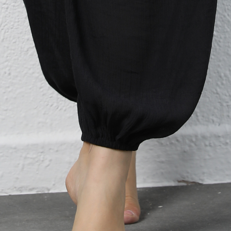 plus size Γυναικείο παντελόνι παραλίας casual φαρδύ φανάρι_voghion.com