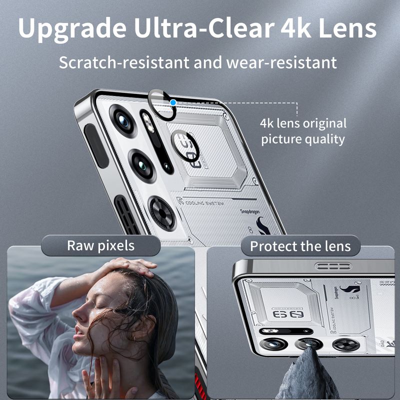 Applicabile a Nubian Red Devils 9Pro/9Pro + custodia per cellulare con struttura in metallo, dissipazione del calore e custodia protettiva anti-caduta, Magic Shield._voghion.com