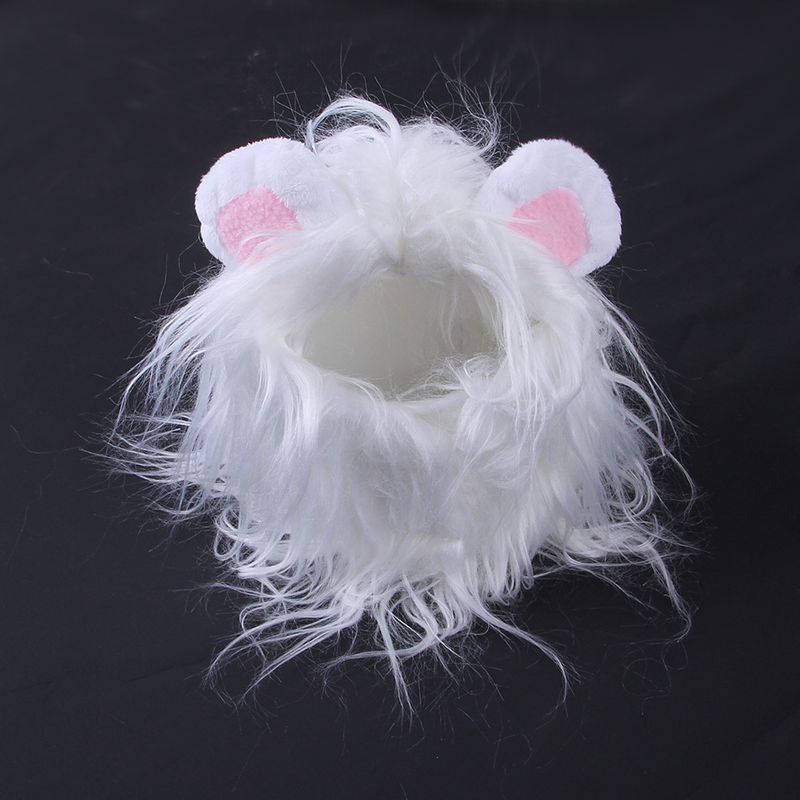 Copricapo Parrucca Cappello Animale Domestico Cane Cucciolo Gatto Costume Copricapo Leone_voghion.com