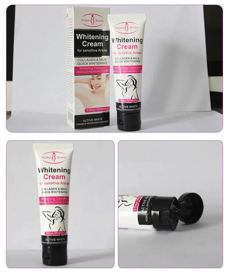 3Days Armpit Whitening Cream Skin Lightening Bleaching Cream For Underarm Dark Skin Legs Knees Whitening Intimate Body Lotion_voghion.com