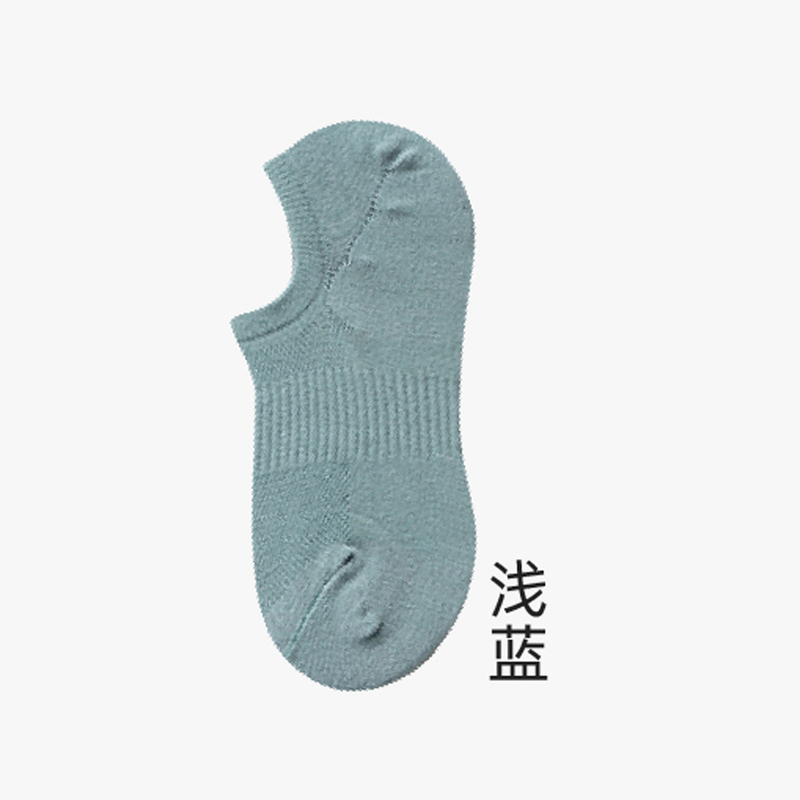 2025e No-Show Low-Cut Spring And Summer Thin Pure Cotton Low-Top Silicone Non-Slip Socks, Men's Invisible Socks_voghion.com