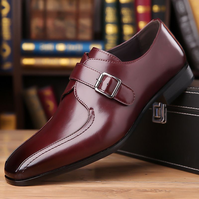 Männer Business Casual Kleed Oxfords Formell Lace-Up Schong fir Büro, Partyen an Alldag_voghion.com