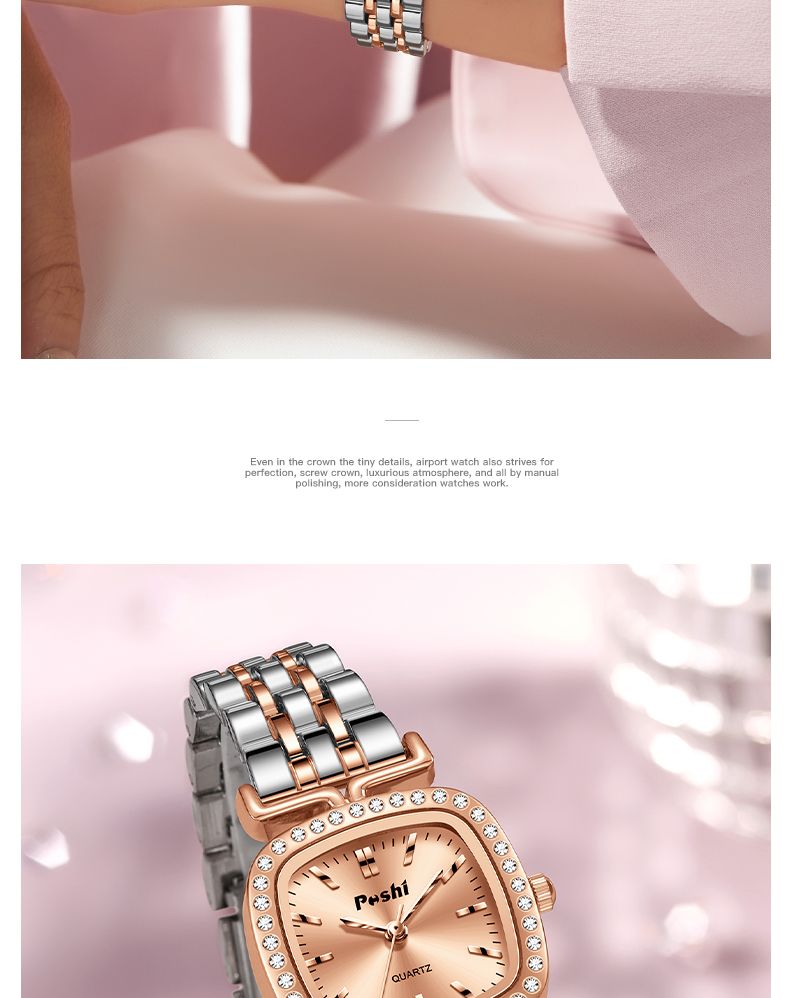 Fashion Quartz Movement Watch For Women Luxury Elegant Lady Dress Casual Wristwatch Alloy Strap Original Brecelet_voghion.com