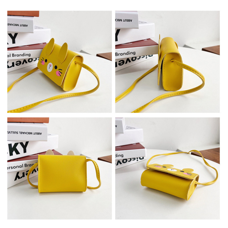 Cute Rabbit Baby Girls Majhne torbice za čez ramo Risanke Otroci Fantje Mini denarnica za kovance Ročne torbice Otroški dodatki Majhna torbica za čez ramo_voghion.com