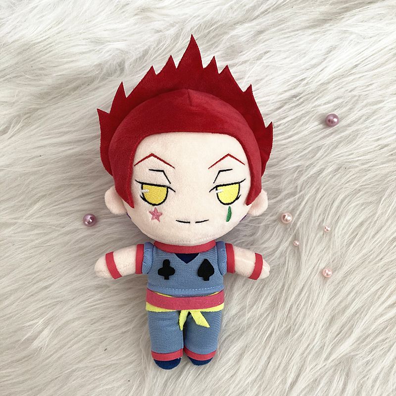Muñeco de peluche de Anime Hunter X Hunter, Hisoka, Killua, Zoldyck, Gon, almohada de peluche suave y adorable, regalo para niños de 20 cm_voghion.com