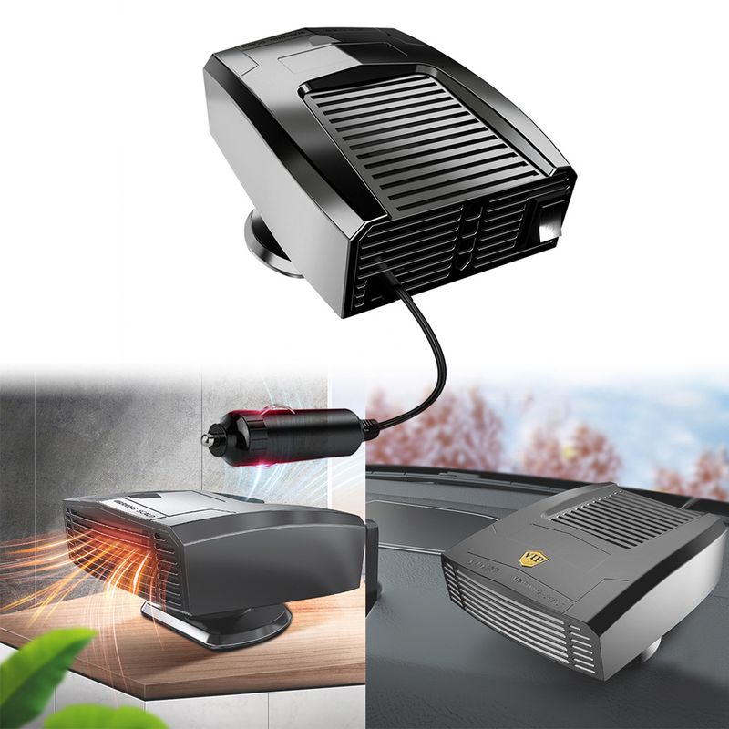 Chauffage et dégivreur de pare-brise 2 en 1 12 V pour toutes les voitures_voghion.com