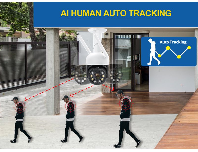 Home Wireless WiFi 3MP HD Surveillance Kit 8-Channel NVR Dome Camera System_voghion.com