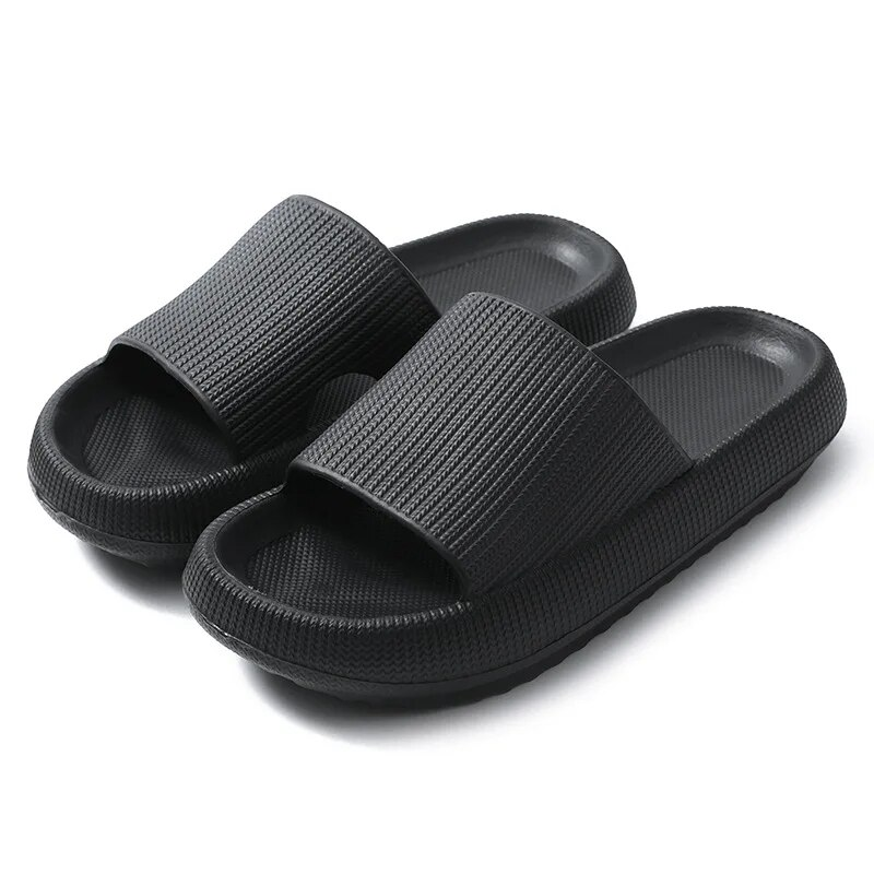 Neue Dicke Plattform Badezimmer Hause Frauen Mode Weiche Sohle Eva Indoor Sandalen Nicht-Slip Flip Flop Männer Hausschuhe_voghion.com
