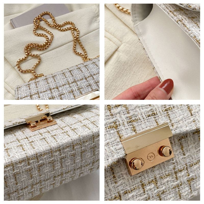 Modes sieviešu kvadrātveida dizainera zīmola retro plecu soma ar izsmalcinātu, mazu, smaržīgu paduses somiņu._voghion.com