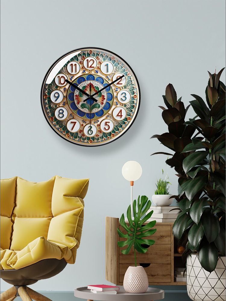 Ultra-leise 7107 Kreative Wohnzimmer Licht Luxus Einfache Moderne Persönlichkeit Home Wand Quarzuhr_voghion.com