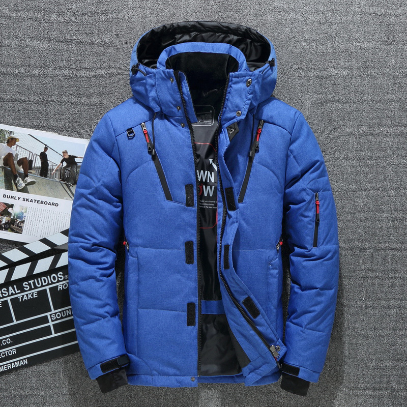 Hot Selling Winter White Duck Down Men's Short Outdoor Cotton Thick Oversized Warm Youth Jacket, Trendy_voghion.com