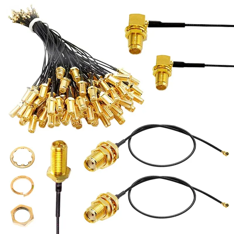 2/4/8Pcs RP Pigtail 1.13 SMA Female Connector To UFL/U.FL Cable For WiFi Antenna Extension_voghion.com