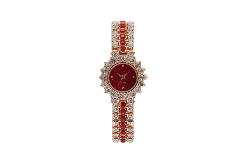 Women's Watch With Colorful Bracelet, Fashionable Diamond-Studded Quartz_voghion.com