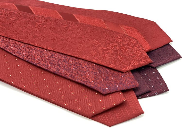 Corbata de boda para novio, ocasión roja, traje elegante y atractivo, vestido formal, cuello, huella de mano tradicional en versión amplia_voghion.com
