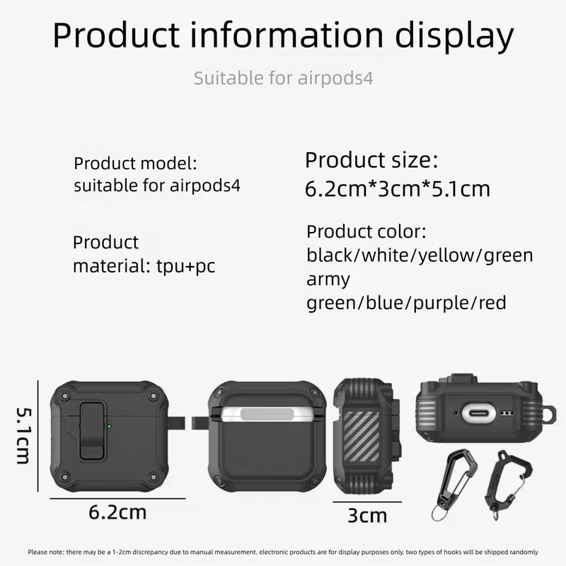 4 auricolari con cancellazione del rumore di quarta generazione, custodia protettiva magnetica Pro2 con apertura automatica e anticaduta_voghion.com