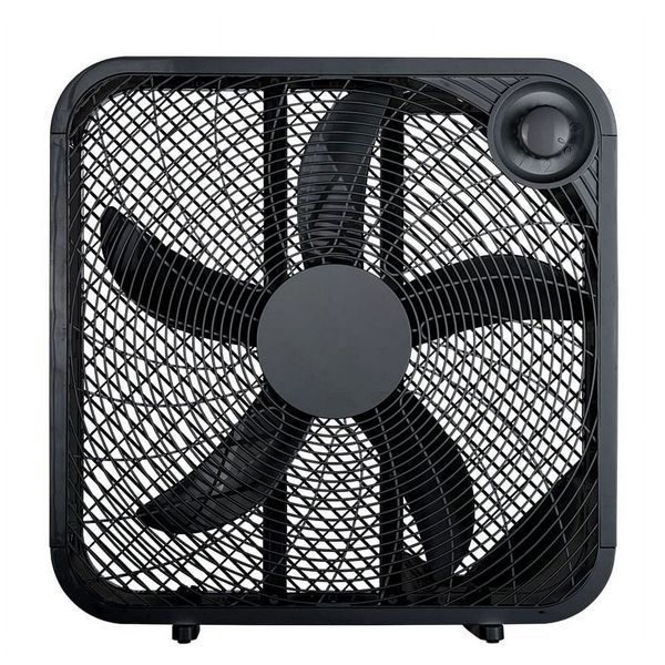 20 Inch 3-Speed Portable Box Fan, FB50-16HB, New, Black_voghion.com