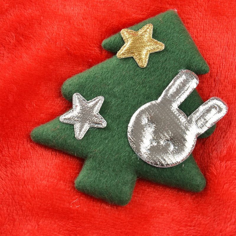 Pet Christmas Tree Santa Claus Reindeer Flannel Clothes_voghion.com