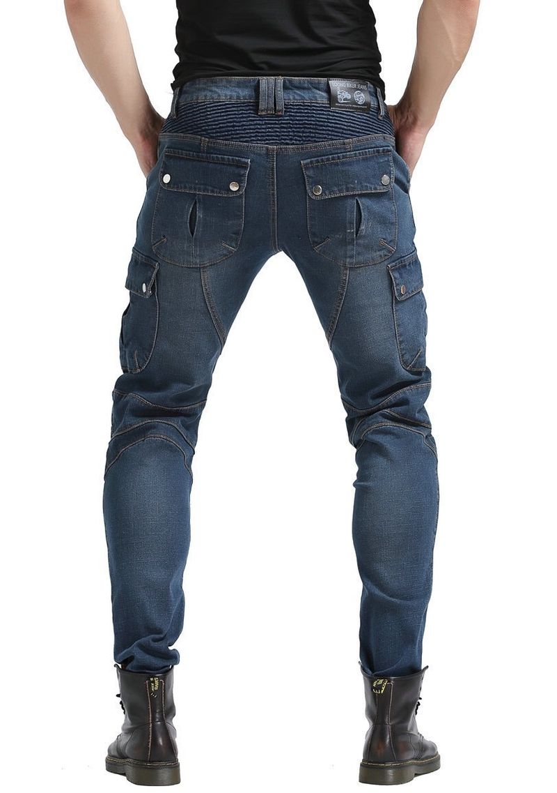 Motorradjeans für Herren und Damen – Kevlar-verstärkter Stretch-Denim, Ganzjahresschutz für Biker_voghion.com