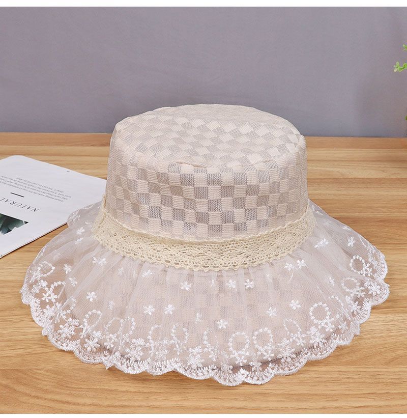 Chapeau bob en maille et dentelle pour femme, chapeau d'été respirant et doux pour l'extérieur, idéal pour les voyages, 2025_voghion.com