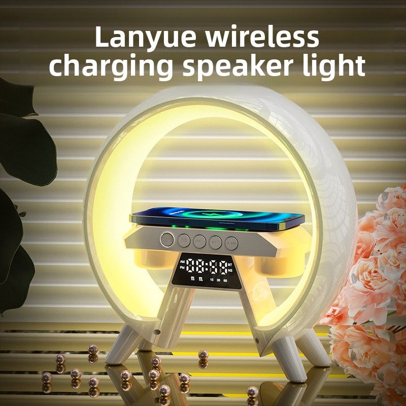 New Wireless Charging 63 Bluetooth Speaker, Colorful Lighting Atmosphere, High Sound Quality, Long Battery Life Bluetooth Speaker_voghion.com