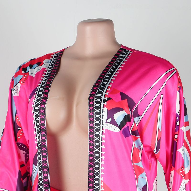 Damenbekleidung Jacke und Shorts Positionierungsdruck Zweiteiliges Set_voghion.com
