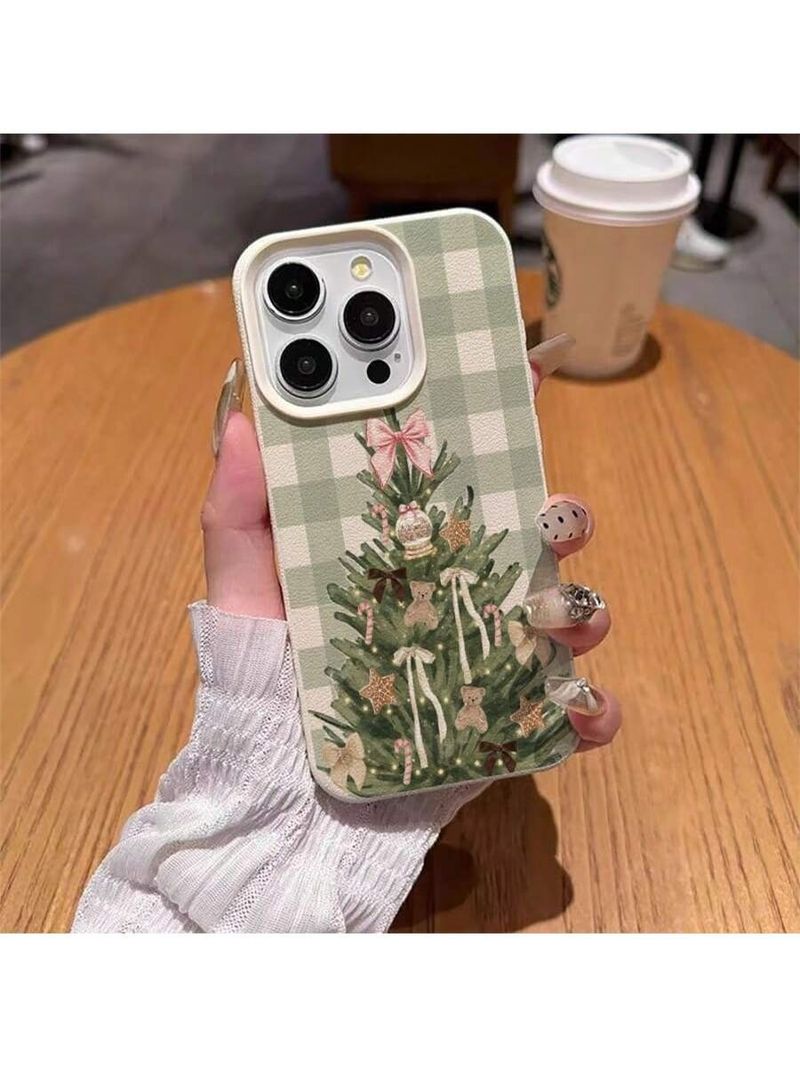 50704555550<=3 Various Christmas Tree Compatible 17 16 Phone Case 15 Pro Leather Texture 14 Cross-Border 13 Holiday_voghion.com