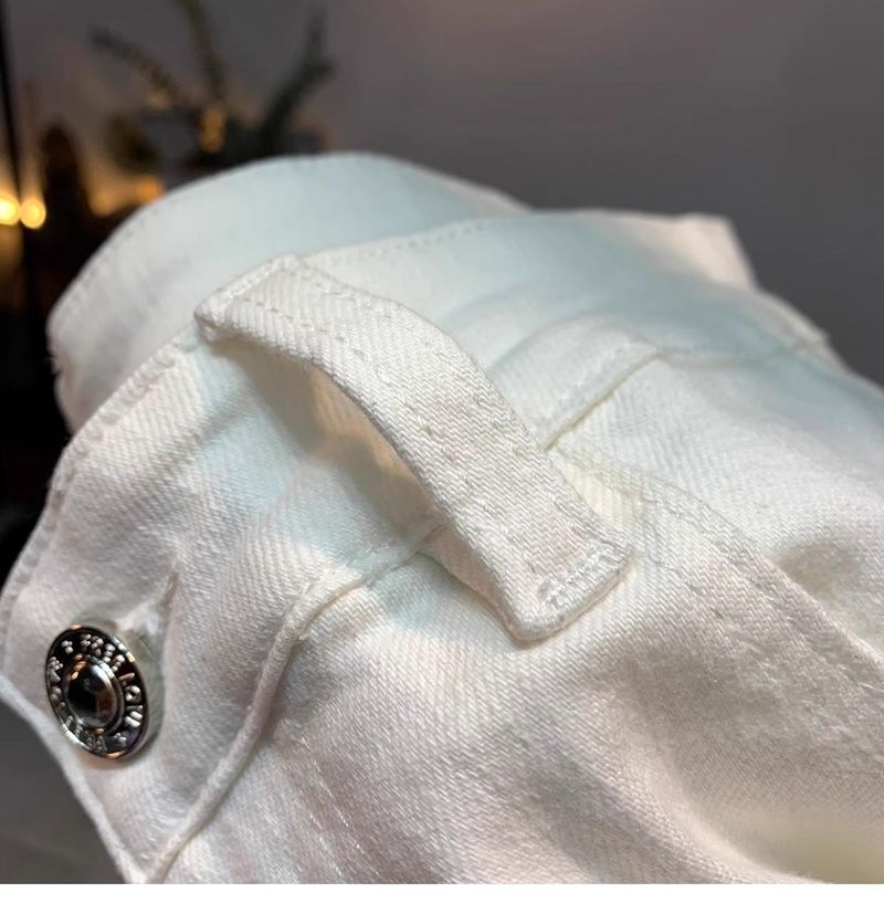 Herenkleding Denim Shorts Trend Slim Fit Mid-Length Broeken Stretch Shorts_voghion.com