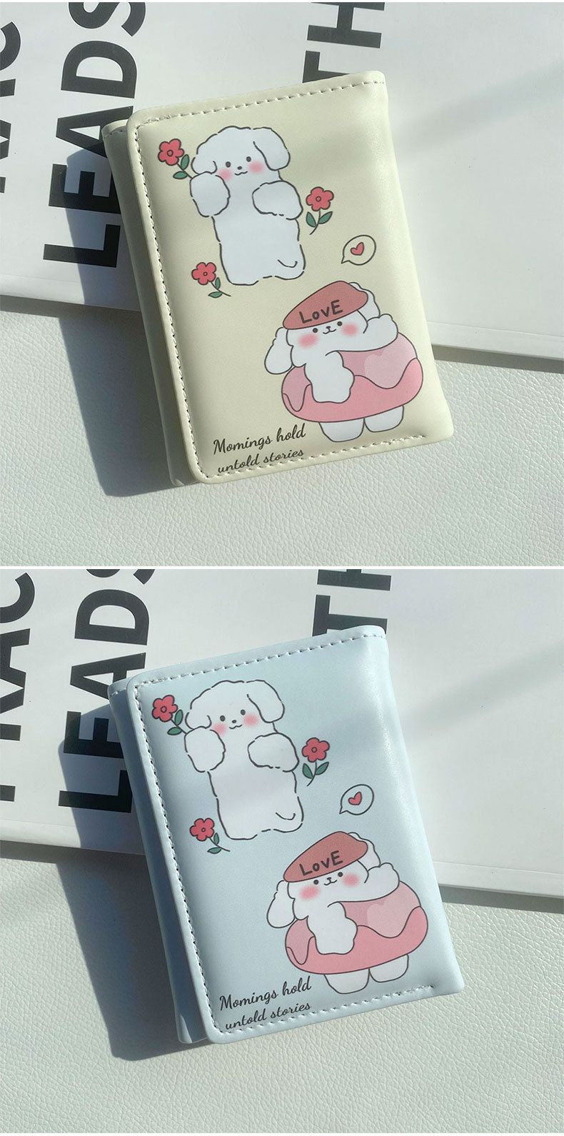 Coin Purses & Holders Wallet Ladies Short Three Fold Cute Large Capacity Student Card Holder Children's Mini Coin Purse_voghion.com