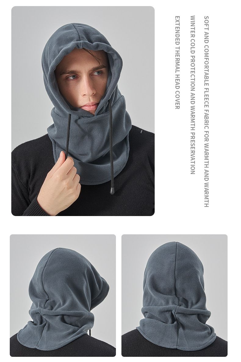 Chapeau de cyclisme en plein air pour hommes et femmes, coupe-vent, protection des oreilles, écharpe, masque, une pièce, épais, résistant au froid, protection du visage, pull chaud, chapeau, vente en gros_voghion.com