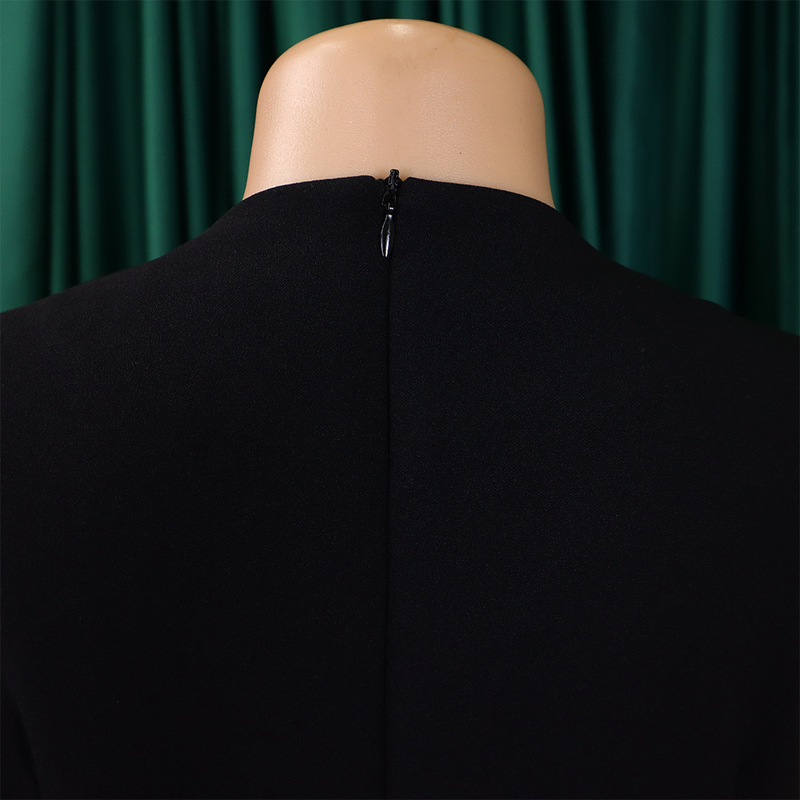 Women's fashion temperament color matching strap pleated skirt elegant_voghion.com