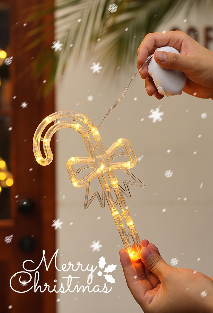 Decoraciones navideñas con luces LED: Papá Noel, campanas, copos de nieve, estrellas y más para decorar fiestas navideñas en casa._voghion.com