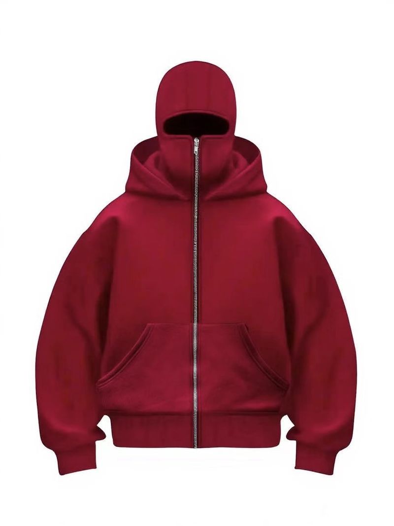 Felpa con cappuccio da uomo Y2K Retro con zip intera - Pullover unisex streetwear con stampa, vestibilità oversize per uno stile casual e urbano_voghion.com