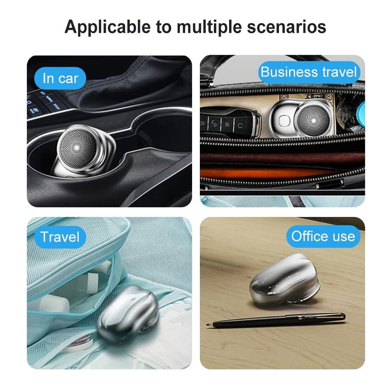 1pc Mini upgraded with 6-blade portable mini charging travel electric shaver for men's shavers_voghion.com