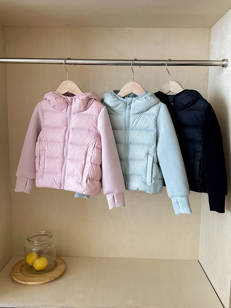 Kids' Lightweight Down Jacket – 90% White Duck Feather (100-150cm, Slim Fit, Winter Coat, Soft Nylon Shell, Unisex)_voghion.com