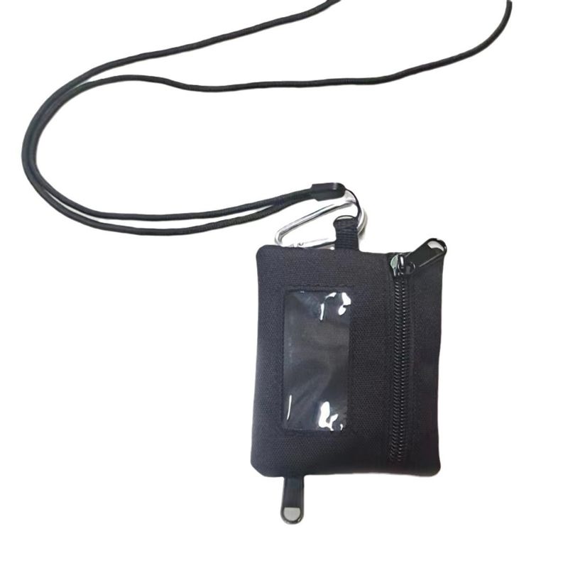 Borsa portaoggetti per auricolari Bluetooth, porta carte, porta monete, portachiavi, portamonete, portaoggetti per anziani e studenti, da appendere al collo_voghion.com