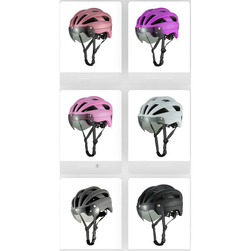 Bisiklet Entegre Yetişkin Manyetik Gözlükler Bisiklet Dağ Yol Bisikleti Kaskı Açık Hava Sporları_voghion.com