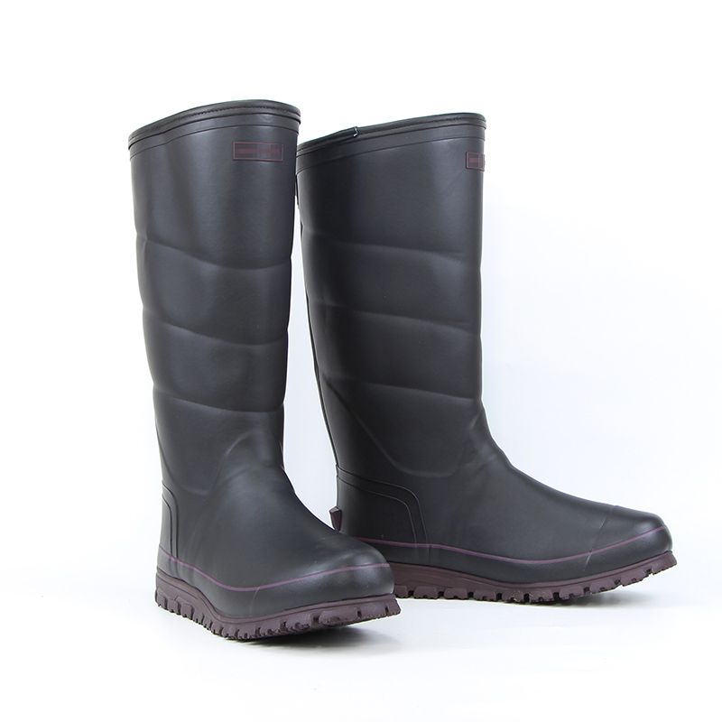 Warm High-End Solid Color Natural Rubber Fishing Rain Shoes_voghion.com