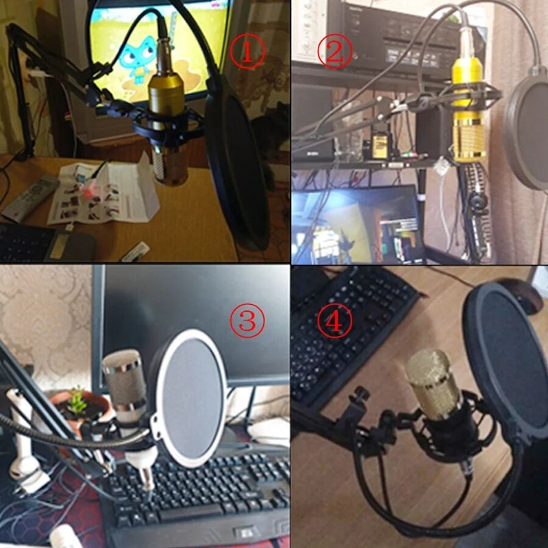 Professionelles Mikrofon BM 800 Karaoke-Kondensator-Kits Bundle Mikrofon für Computerstudio_voghion.com