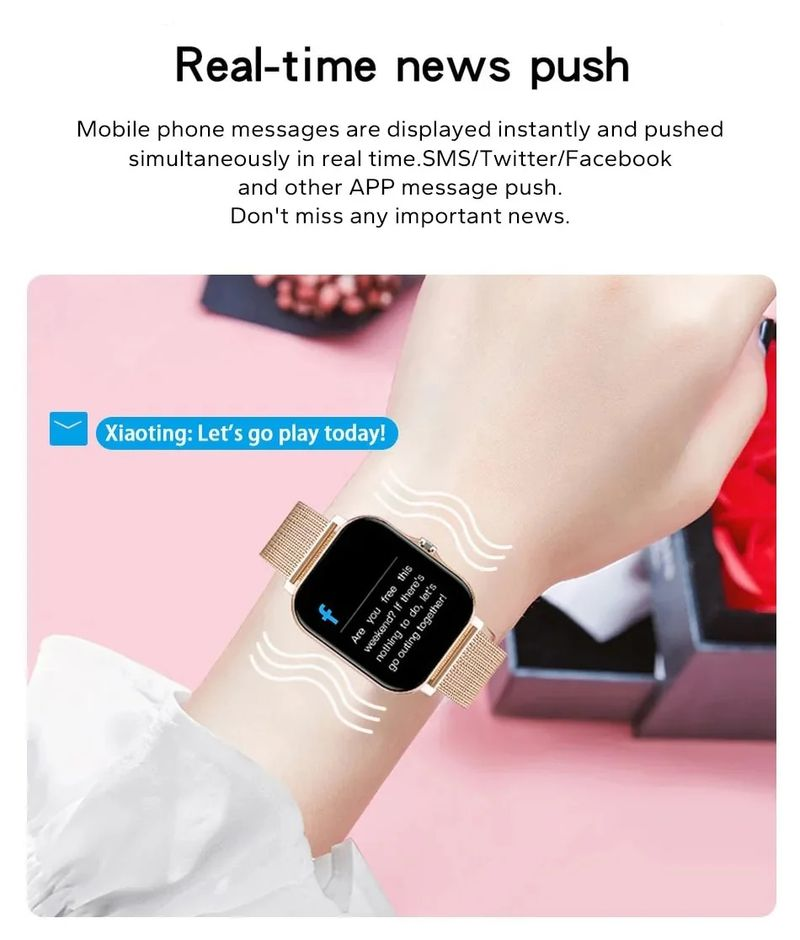 2024 ÚJ SmartWatch Android telefon 1.44" Színes képernyő Teljes érintőképernyős Egyedi tárcsázós Női Bluetooth Hívás Okosóra Férfiaknak_voghion.com
