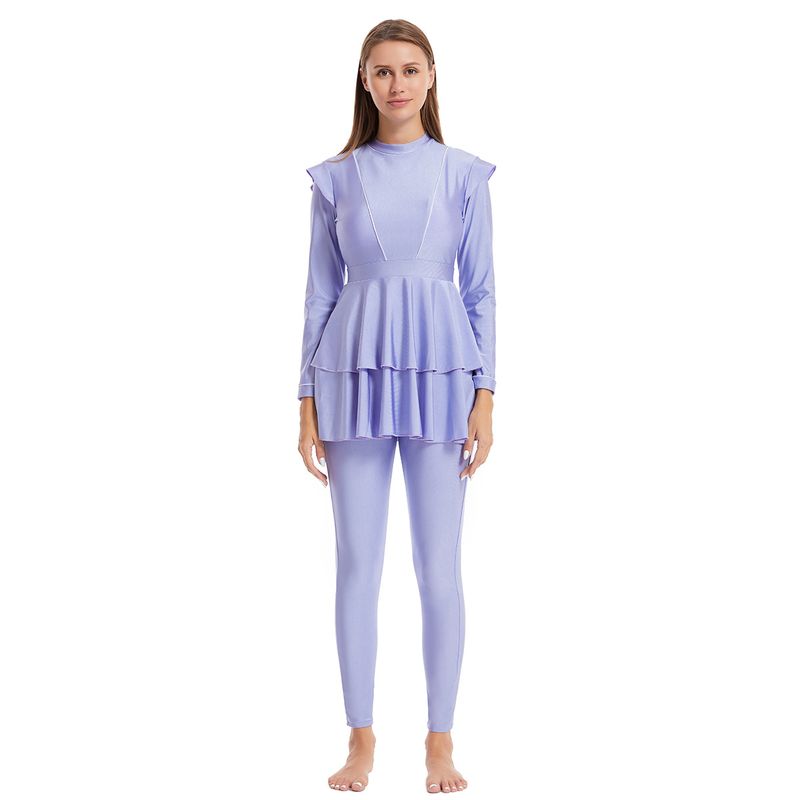 Muslim Swimwear Swimsuit Conservative Swimsuit Dress-style Sunscreen Hot Spring_voghion.com