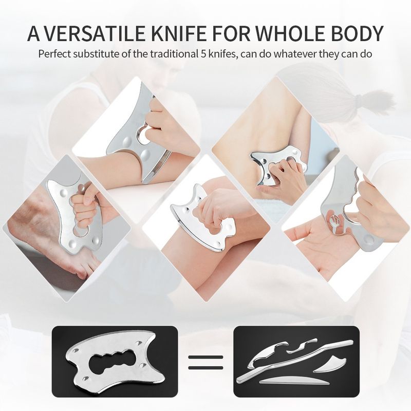 Ανοξείδωτο ατσάλι σώματος Guasha Φυσικοθεραπεία Γυμναστικής Μυϊκή Ξύστρα Περιτονία Ξύσιμο Μυϊκή Μασάζ Αθλητικές Μυϊκές Ίνες Απελευθέρωση_voghion.com