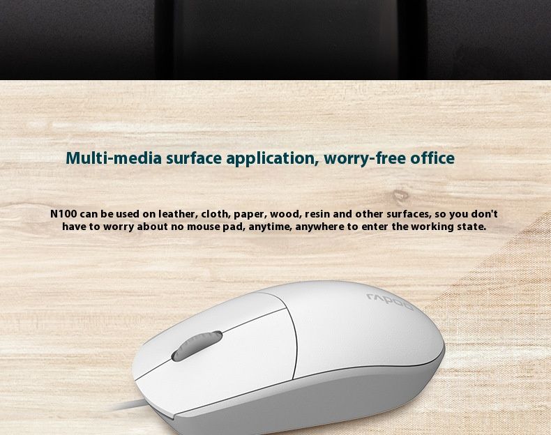Leibai N100 wired business office USB laptop desktop computer home photoelectric chicken eating mouse_voghion.com