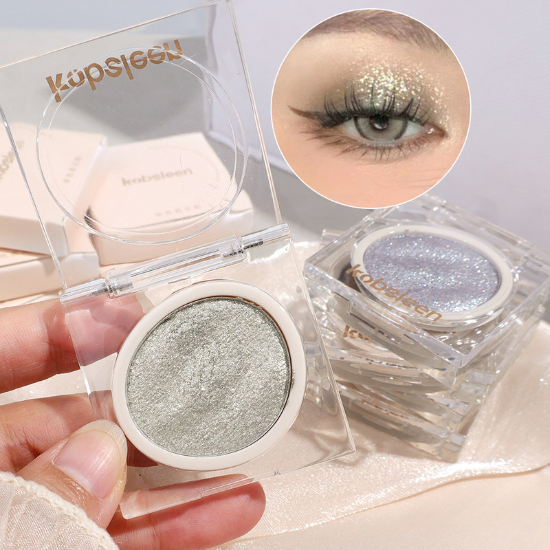 Ombretto monocromatico alto Palette di trucco Texture di purè di patate Diamond Glitter Contouring Illumina il corpo del viso_voghion.com