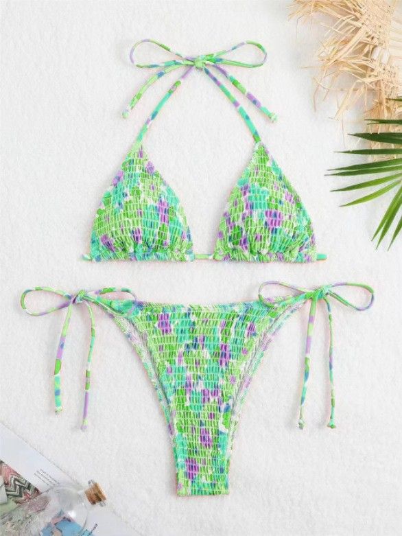 Nowy trójkątny kostium kąpielowy dla kobiet z seksownym zestawem bikini z trzema paskami_voghion.com