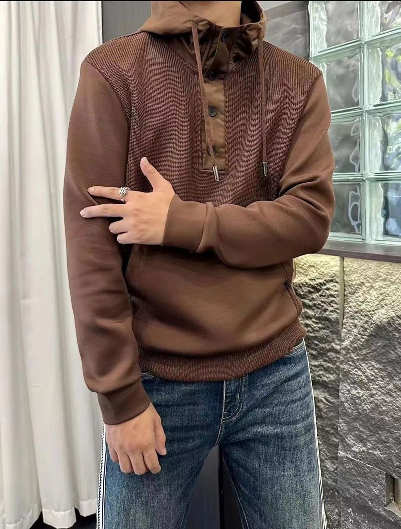 Novo moletom masculino outono inverno versátil estilo simples e preguiçoso patchwork manga comprida_voghion.com