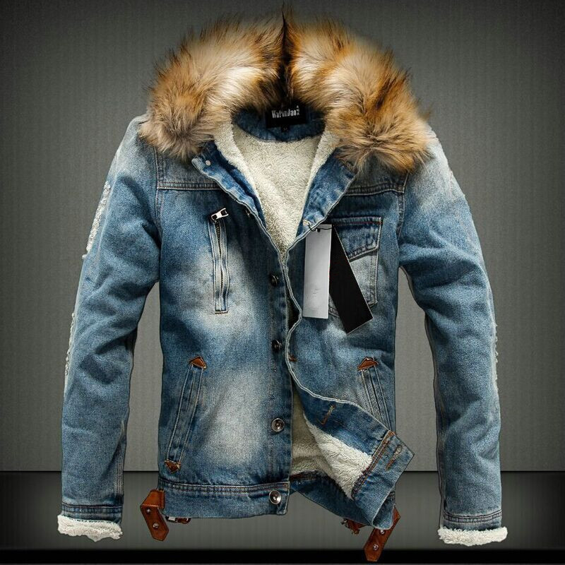 Herrenbekleidung Herbst und Winter neue Jeansjacken für Herren im Paarstil_voghion.com