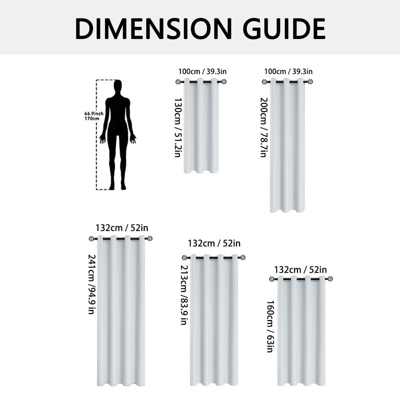 Outdoor Waterproof Curtains Full Blackout Perforated Finished Curtains_voghion.com