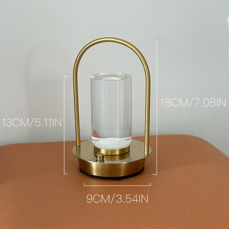 Minimal taşınabilir ortam LED şarj dokunmatik internet ünlü metal masa yatak odası başucu küçük gece lambası_voghion.com